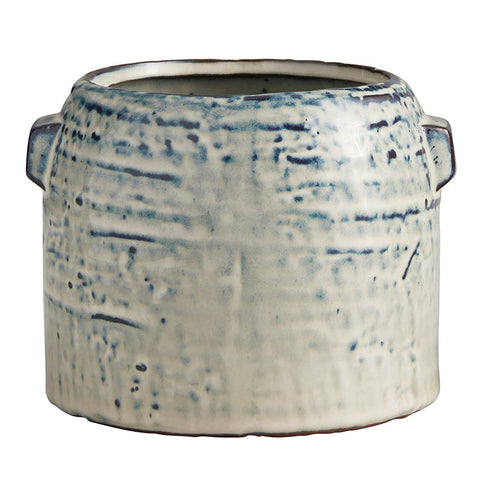 Ceramic Blue Flower Pot